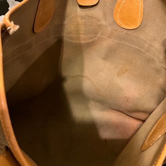 GUCCI Sherry Vintage Tote Micro GG PVC Beige Authentic - Picture 10 of 11